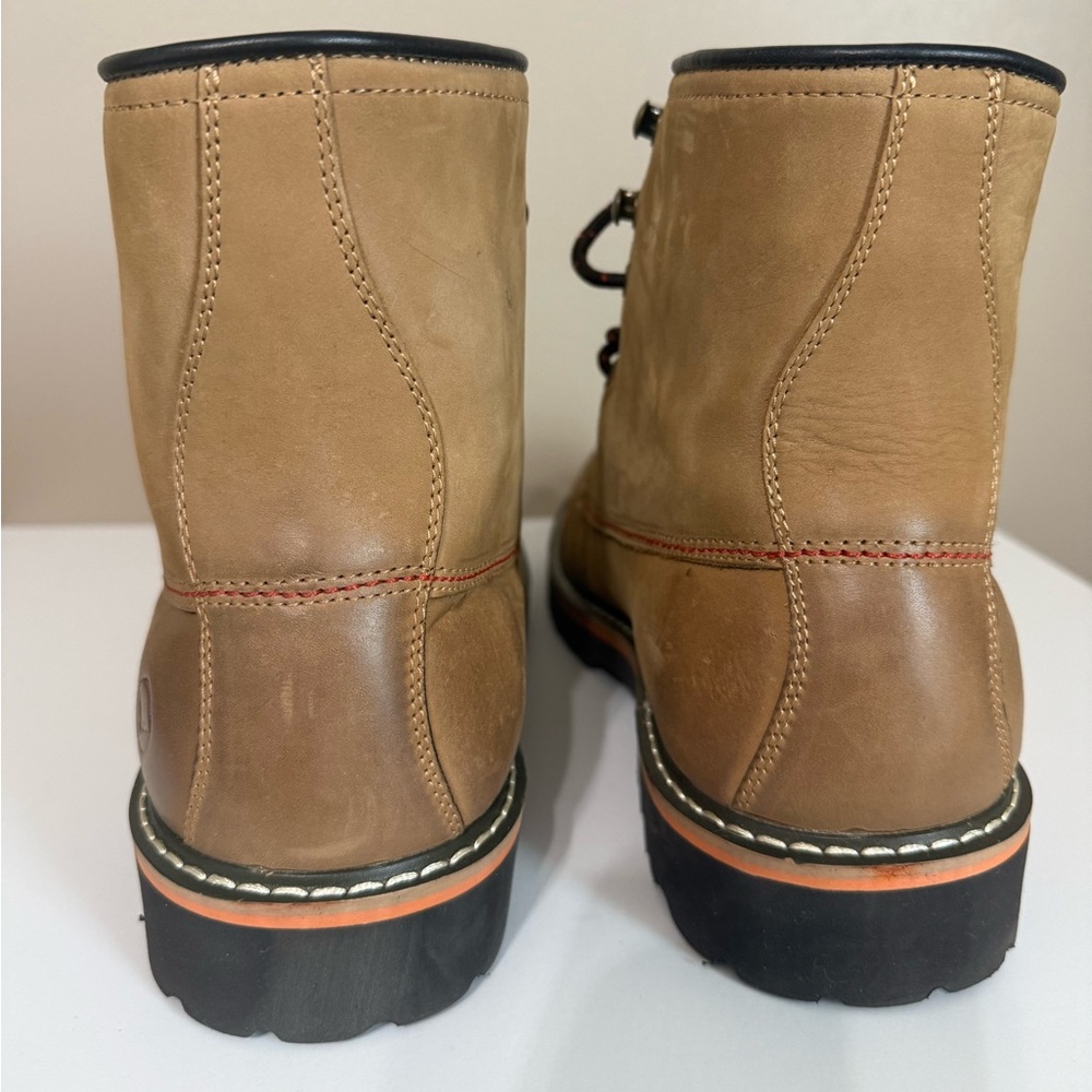 Hawke & Co Harrison Leather Work Boot Tan Brown Water Resistant Lace-Up Men's 11 - Picture 4 of 11